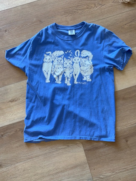 Comfort Colors Tops - comfort colors taylor swift midnights cat graphic tee, large 🐈‍⬛🐈